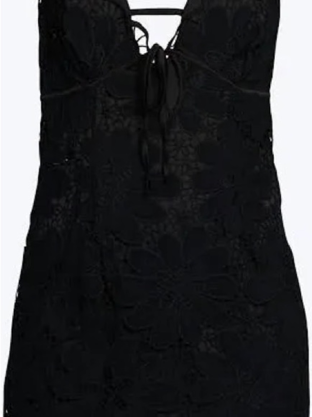 NWT Malika black lace dress